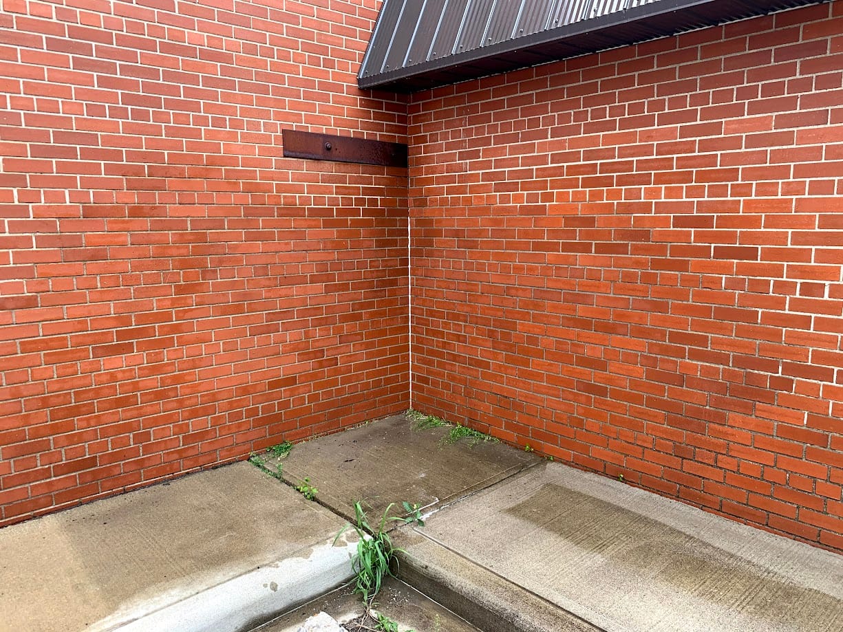 Brick School Building Graffiti Removal 2