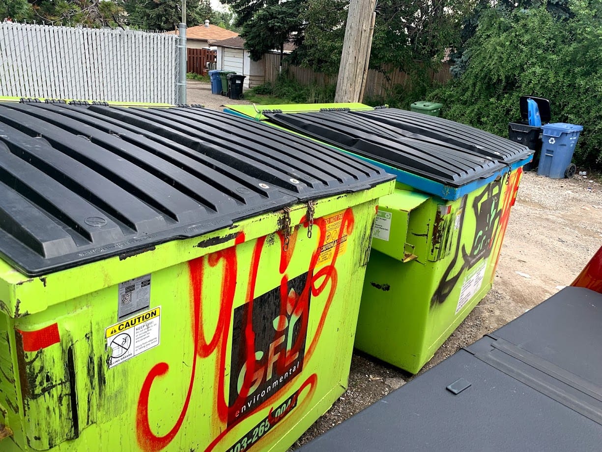Dumpster graffiti removal Calgary