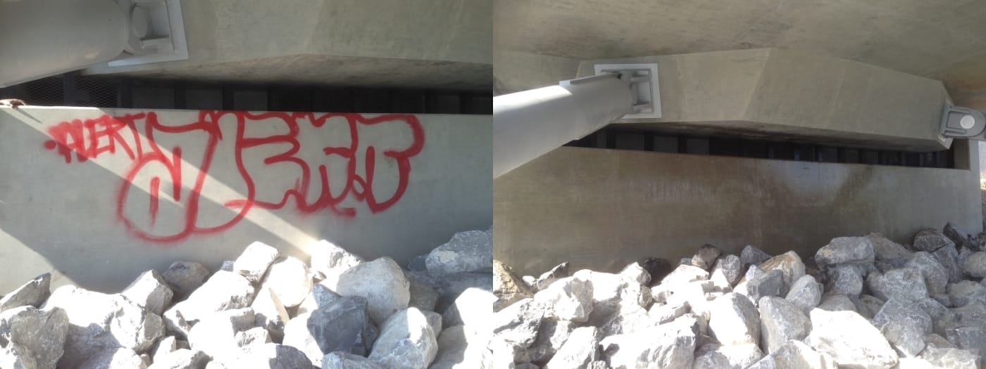 Bridge Abutment Graffiti Removal