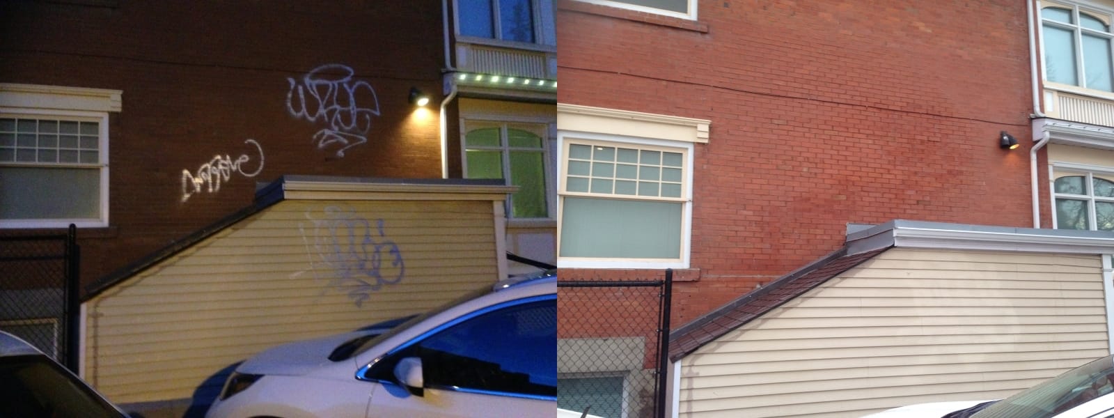 Vinyl Siding graffiti removal calgary