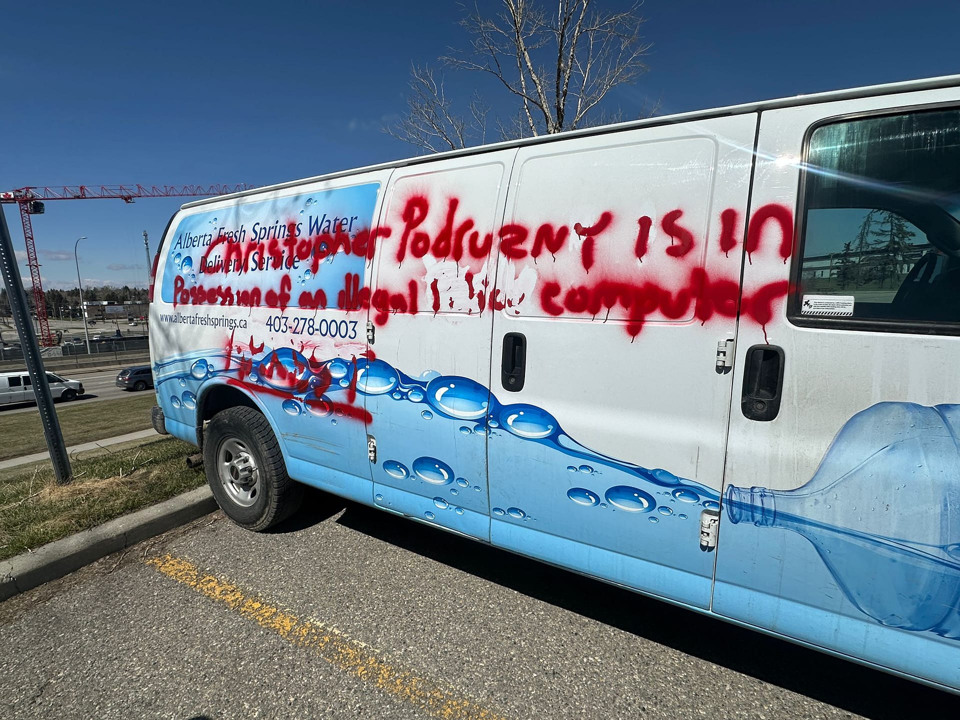 Van graffiti removal in Calgary