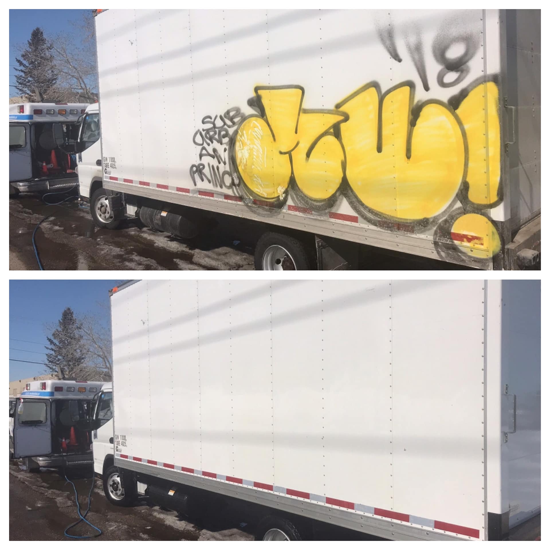 Box Van Graffiti Removal