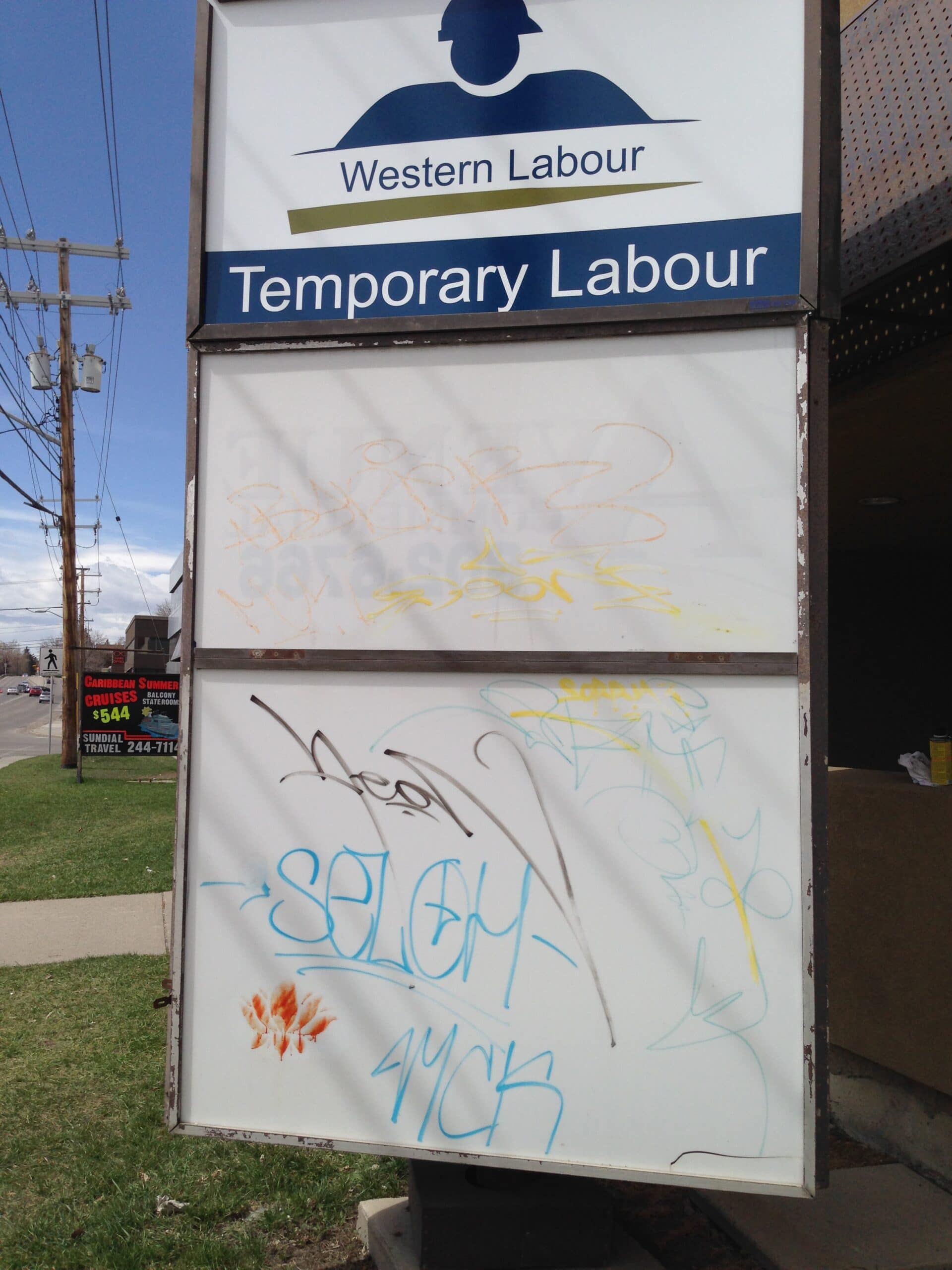 Signage Graffiti removal 2