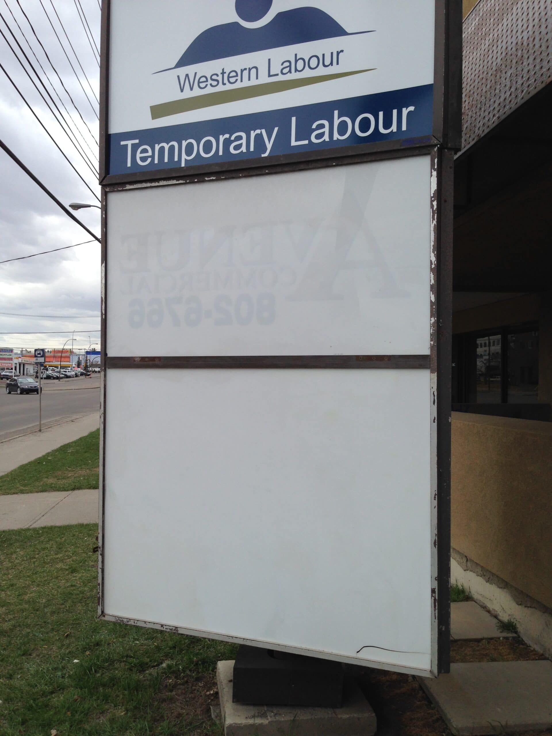 Signage Graffiti removal - after