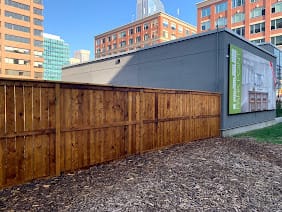 graffiti removal Calgary wood fence