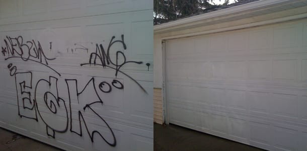 Garage Door Graffiti Removal 5