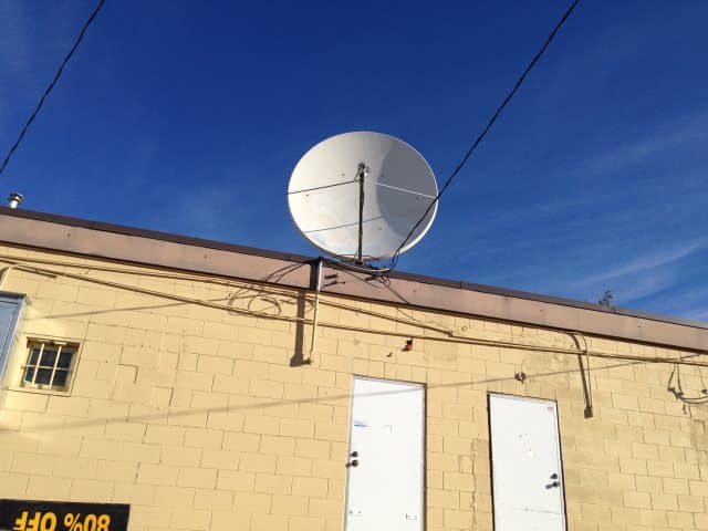 Sattelite Dish Graffiti Removal Calgary
