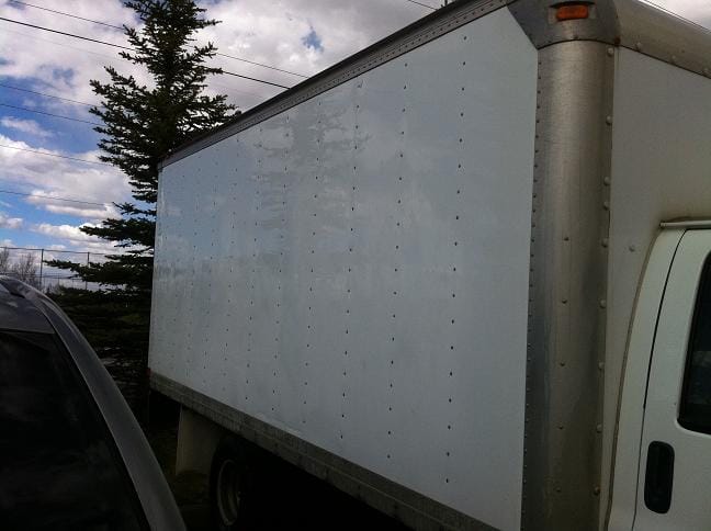 Fleet vehicle graffiti removal Calgary