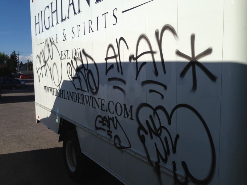 Cube Van Graffiti Removal Calgary